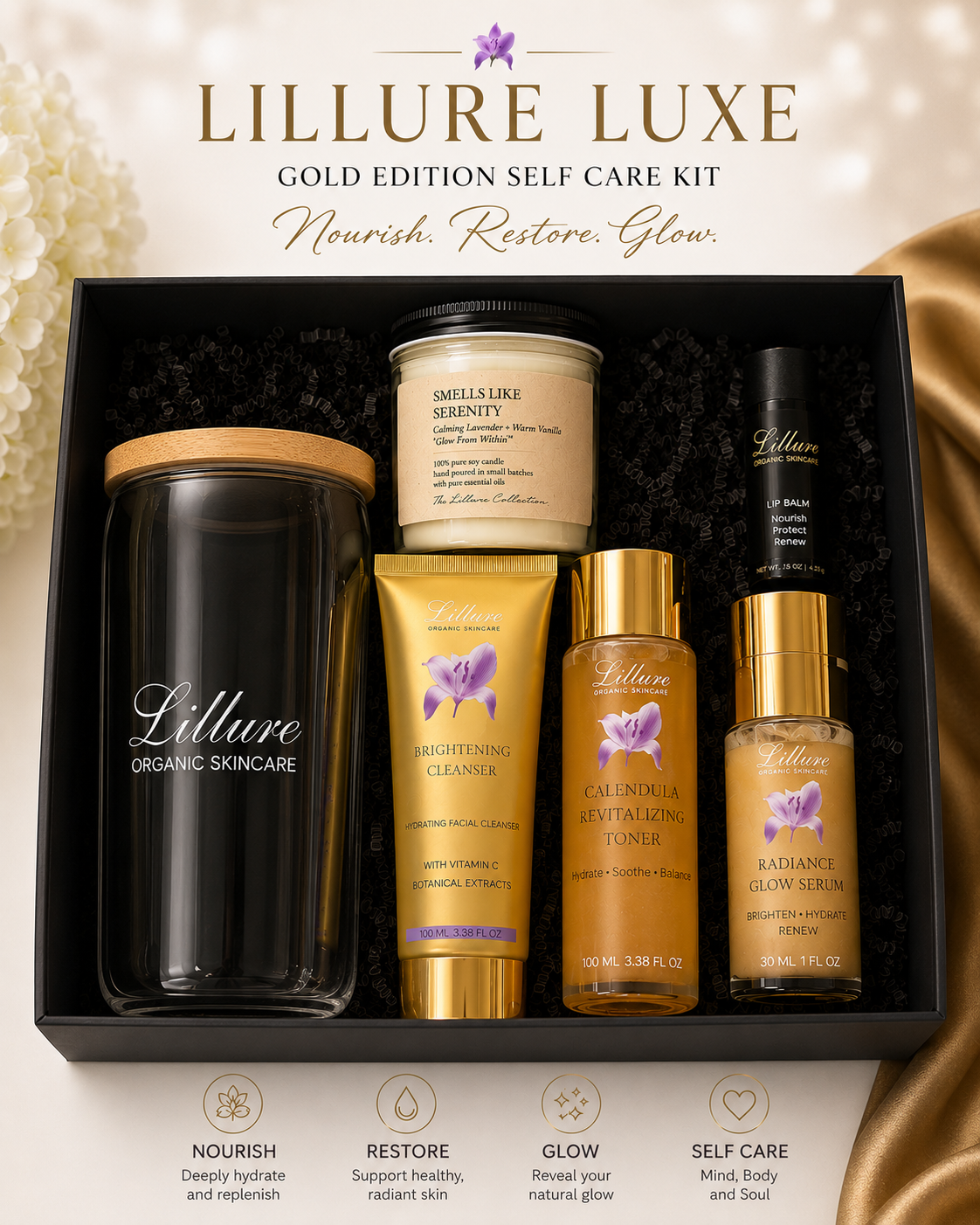 Lillure Luxe-Gold Edition Self Care Kit